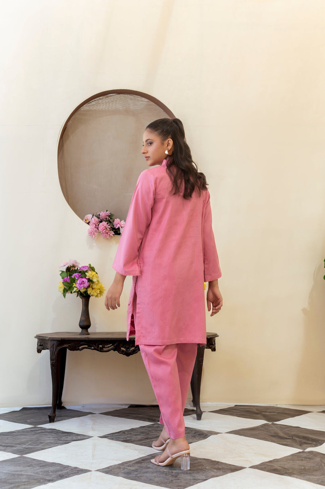 Jacquard Solids RTW - Rose Pink