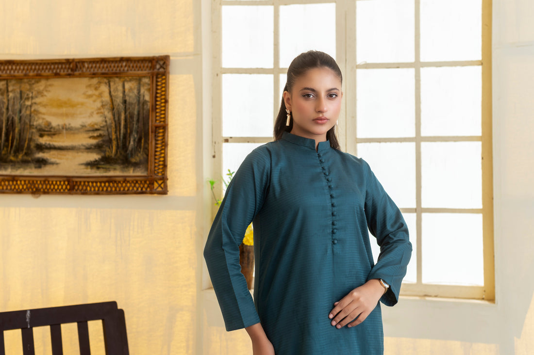 Jacquard Solids RTW - Teal