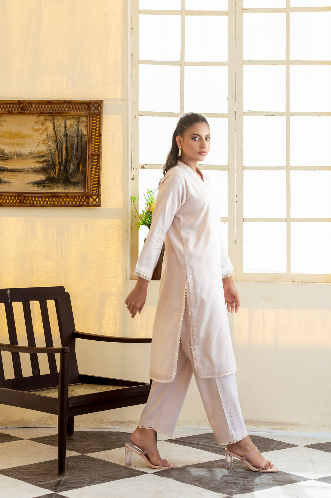 Jacquard Solids RTW - Cream