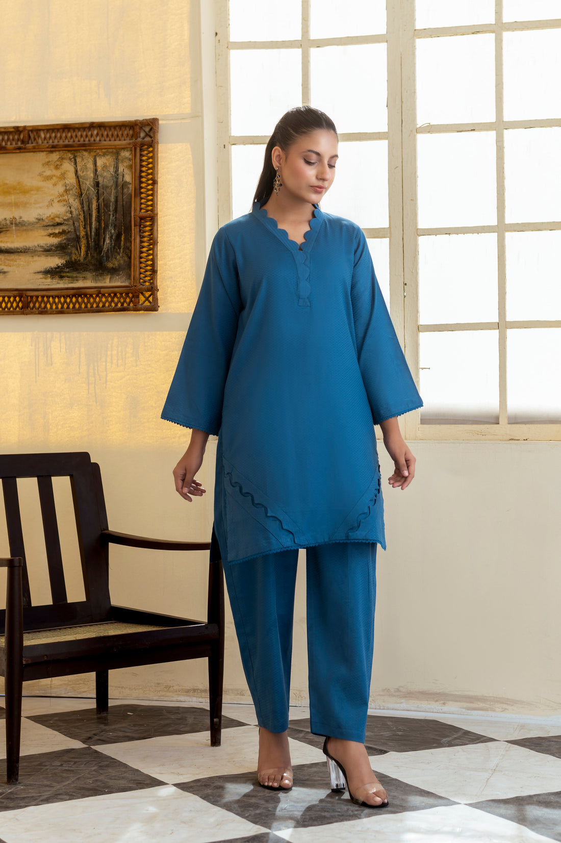 Jacquard Solids RTW - Blue