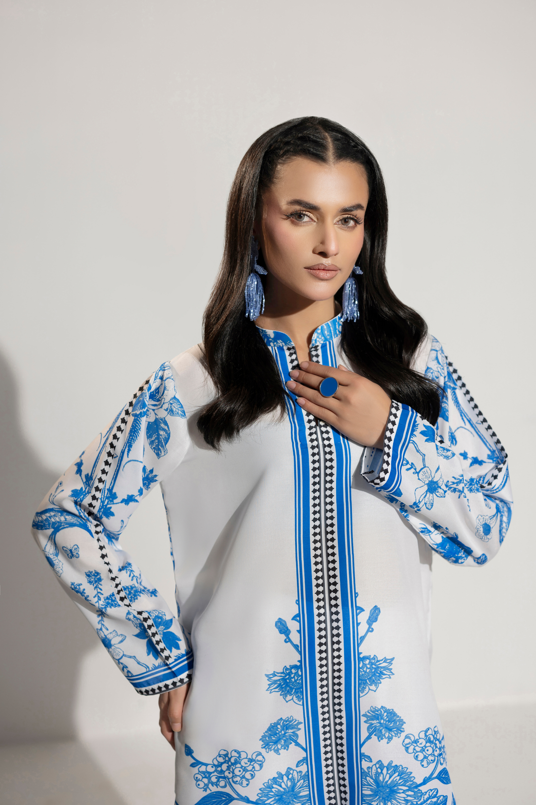 Floral Marine - Seluné | 2 pc stitched