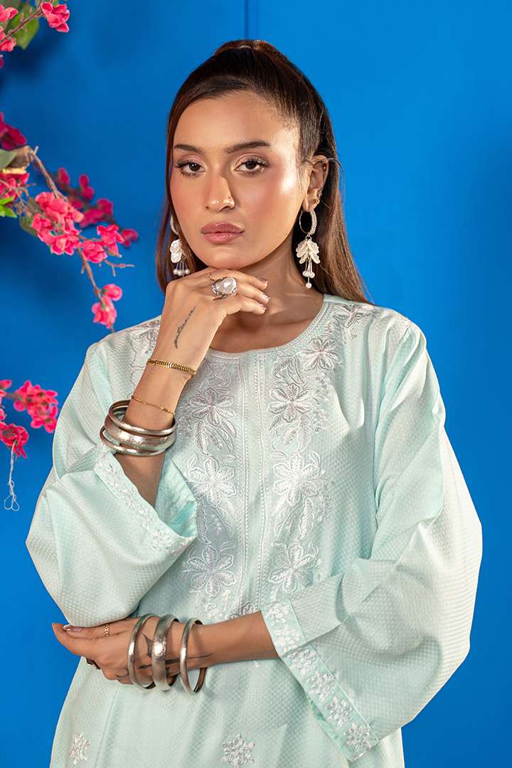 Arctic - Elara RTW Embroidered Lawn | 2pc