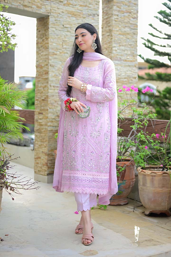 Aura Hand Crafted Luxury Chiffon Design 04