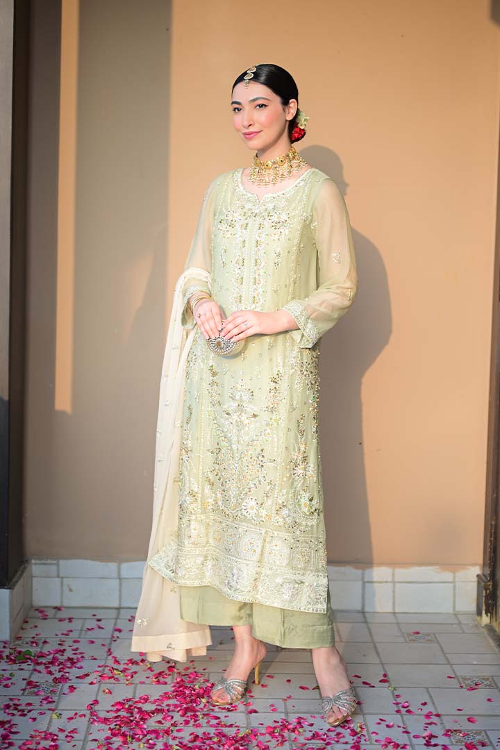 Aura Hand Crafted Luxury Chiffon Design 01